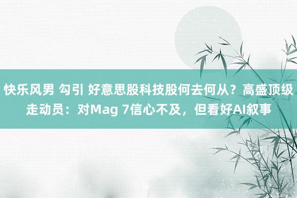 快乐风男 勾引 好意思股科技股何去何从？高盛顶级走动员：对Mag 7信心不及，但看好AI叙事