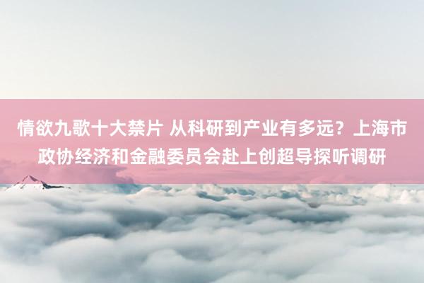 情欲九歌十大禁片 从科研到产业有多远？上海市政协经济和金融委员会赴上创超导探听调研