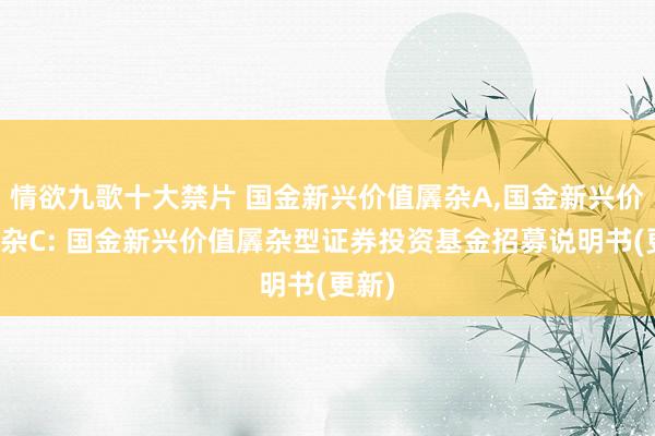情欲九歌十大禁片 国金新兴价值羼杂A,国金新兴价值羼杂C: 国金新兴价值羼杂型证券投资基金招募说明书(更新)