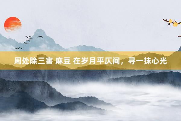 周处除三害 麻豆 在岁月平仄间，寻一抹心光