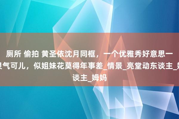 厕所 偷拍 黄圣依沈月同框，一个优雅秀好意思一个灵气可儿，似姐妹花莫得年事差_情景_亮堂动东谈主_姆妈
